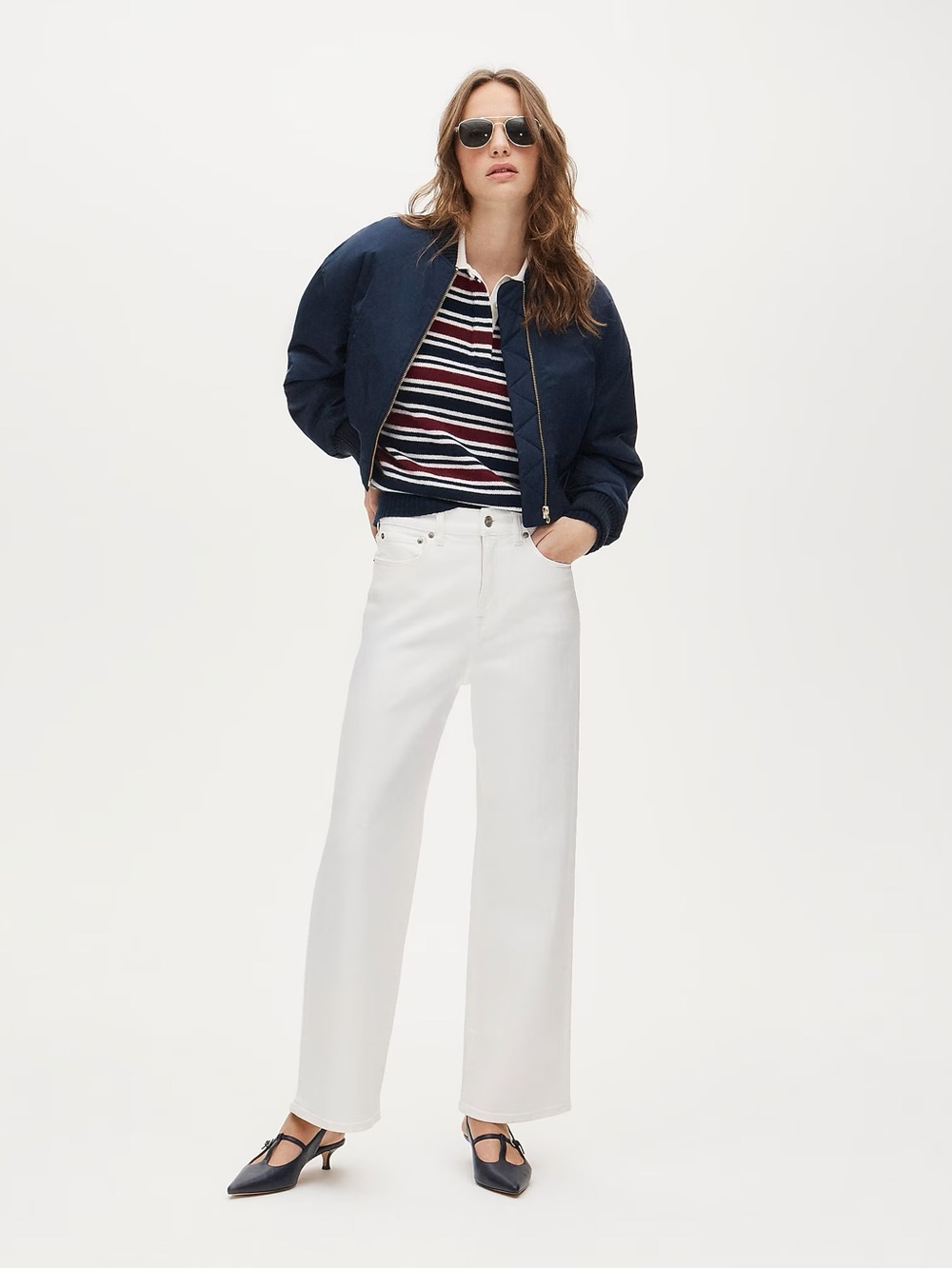 J Crew Curvy slim-wide jean